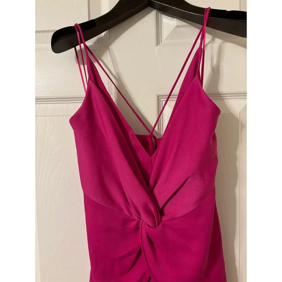 Cushnie Target pink twist front midi dress sz 10 - Picture 4 of 10
